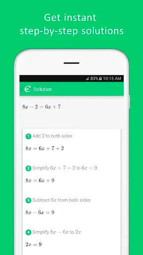Скриншот 2 — Cymath - Math Problem Solver