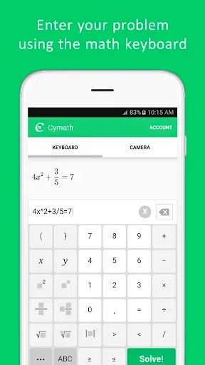 Скриншот 3 — Cymath - Math Problem Solver