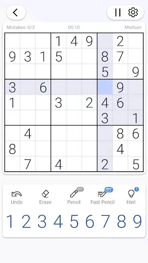 Скриншот 2 — Sudoku - Classic Sudoku Puzzle