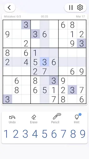 Скриншот 3 — Sudoku - Classic Sudoku Puzzle