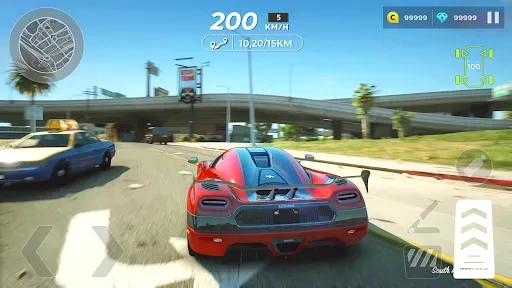 Скриншот 1 — Car Driving: Drag Racing 3D