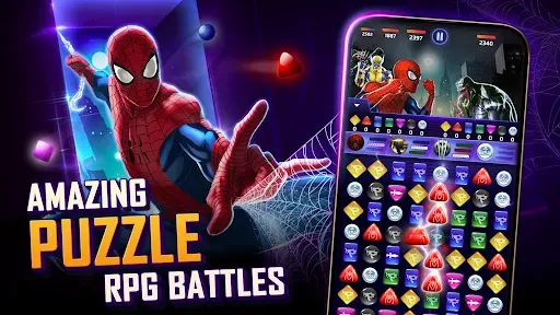 Скриншот 1 — MARVEL Puzzle Quest: Hero RPG