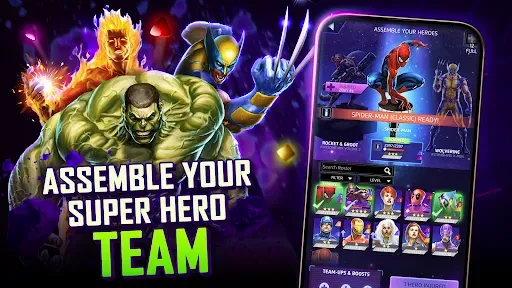 Скриншот 3 — MARVEL Puzzle Quest: Hero RPG