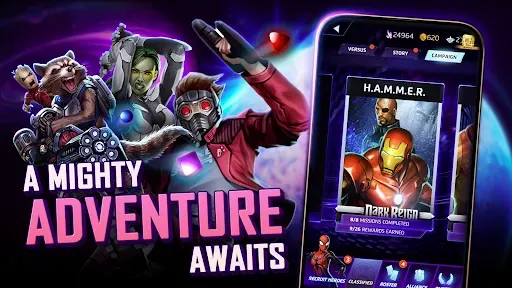 Скриншот 4 — MARVEL Puzzle Quest: Hero RPG