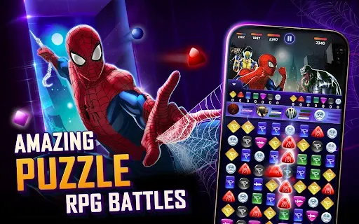 Скриншот 8 — MARVEL Puzzle Quest: Hero RPG