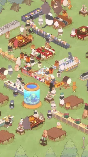 Скриншот 6 — Cat Garden - Food Party Tycoon