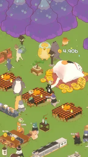 Скриншот 8 — Cat Garden - Food Party Tycoon