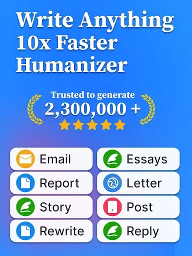 Скриншот 8 — Daily AI Writer: Email, Letter