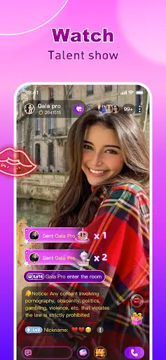 Скриншот 2 — Gala Pro: Video Chat & Call