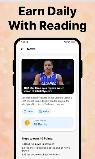 Скриншот 4 — NewsCash: Read to Earn Money