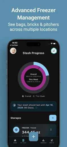Скриншот 3 — Dalo Milk Stash: Pumping log
