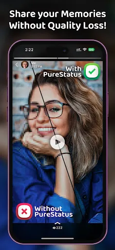 Скриншот 2 — PureStatus: HD статус без блюр