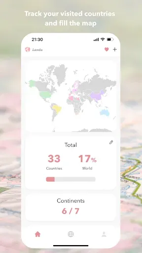 Скриншот 2 — Landa - Travel Tracker