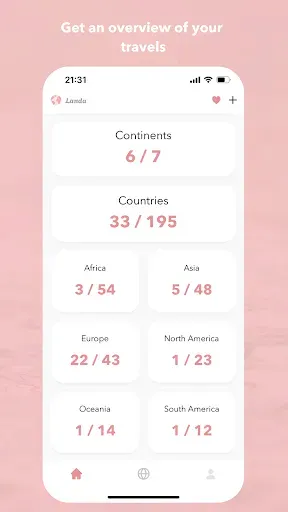 Скриншот 3 — Landa - Travel Tracker