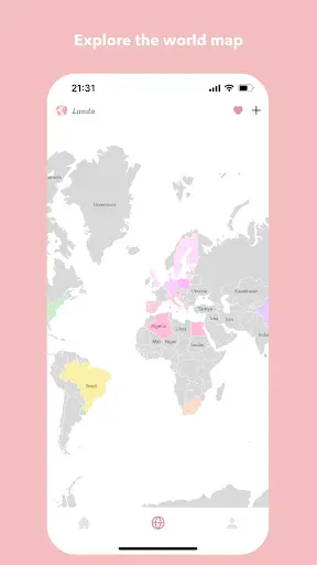 Скриншот 4 — Landa - Travel Tracker