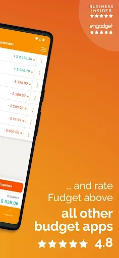 Скриншот 2 — Fudget: Monthly Budget Planner