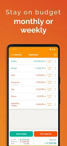 Скриншот 3 — Fudget: Monthly Budget Planner