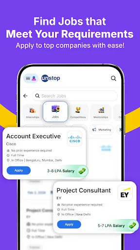 Скриншот 1 — Unstop: Jobs & Internships