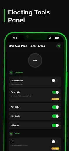Скриншот 5 — Dark Aura Painel: Verde Coelho