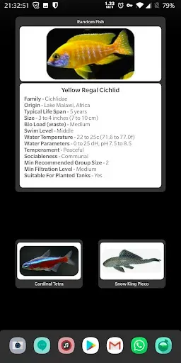 Скриншот 1 — Tropical Fish Widget