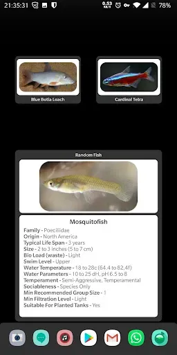 Скриншот 2 — Tropical Fish Widget