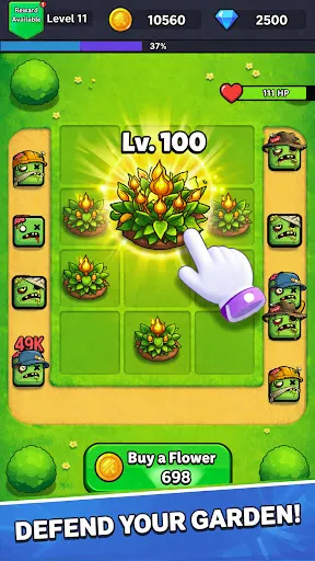 Скриншот 6 — Merge Plants Zombie War RPG