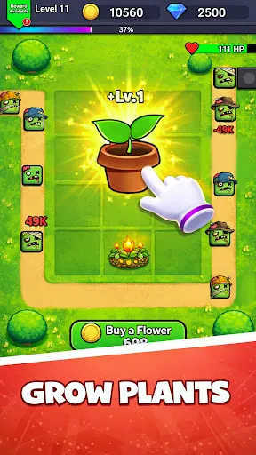 Скриншот 8 — Merge Plants Zombie War RPG