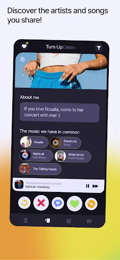Скриншот 3 — Turn Up: Music, Dating & Chat