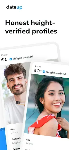 Скриншот 5 — DateUp - Tall Dating Made Easy