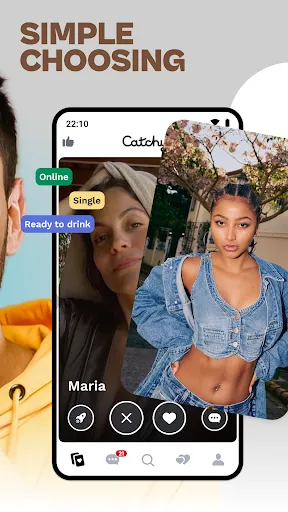 Скриншот 2 — Meet Singles & Date – Catchyy