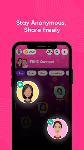 Скриншот 2 — FRND : Chat, Play, Connect