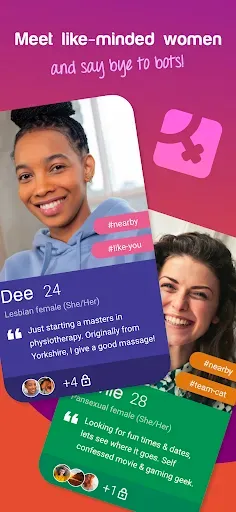 Скриншот 1 — Only Women - Lesbian Dating