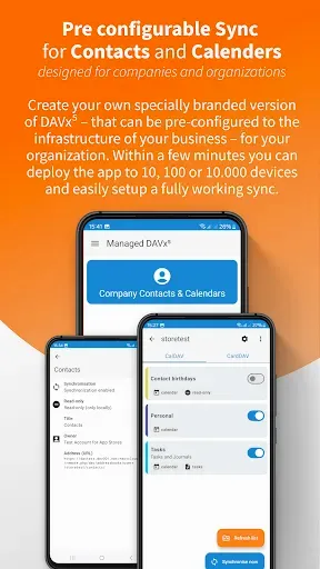 Скриншот 1 — Managed DAVx⁵ for Enterprise