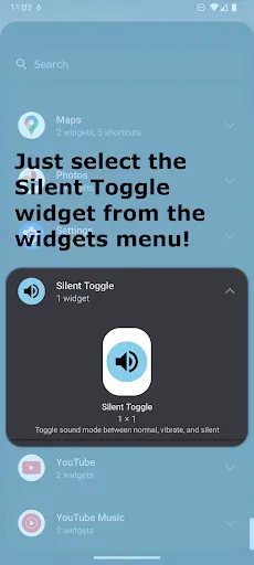 Скриншот 2 — Silent Toggle Widget