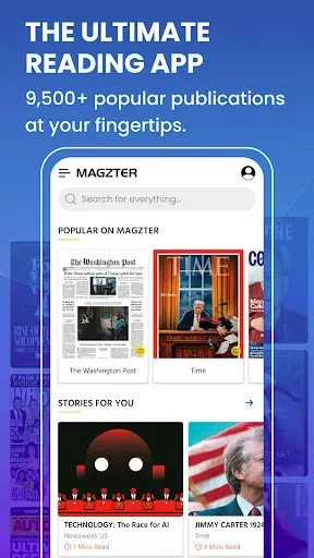 Скриншот 1 — Magzter: Magazines, Newspapers