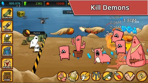 Скриншот 3 — Missile Dude RPG : idle hero