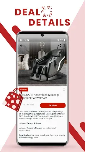 Скриншот 2 — Deals Finders: Coupons & Deals