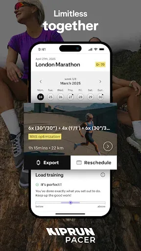 Скриншот 1 — Kiprun Pacer Running Plans