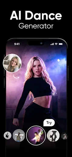 Скриншот 1 — Dance AI: AI Dance Video Maker