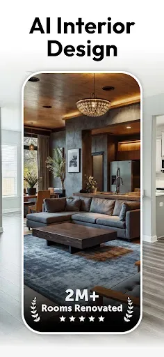 Скриншот 1 — AI Interior Design - Interio