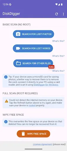 Скриншот 3 — DiskDigger photo recovery