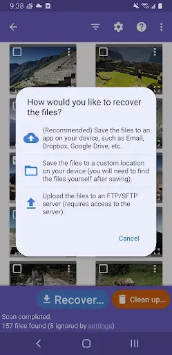 Скриншот 5 — DiskDigger photo recovery