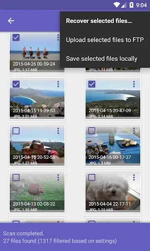 Скриншот 2 — DiskDigger Pro file recovery