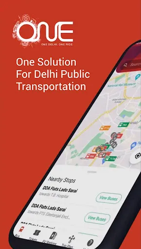 Скриншот 1 — One Delhi : Travel Simplified
