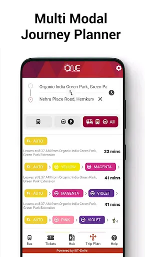 Скриншот 4 — One Delhi : Travel Simplified