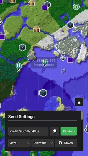 Скриншот 1 — Seed Map: Biomes & Structures