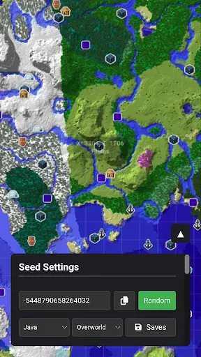 Скриншот 2 — Seed Map: Biomes & Structures