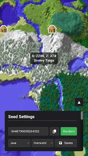 Скриншот 4 — Seed Map: Biomes & Structures