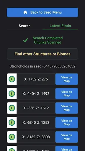 Скриншот 7 — Seed Map: Biomes & Structures