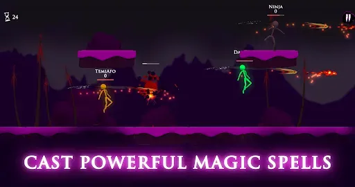 Скриншот 2 — Stickman Fight 2 - Magic Brawl